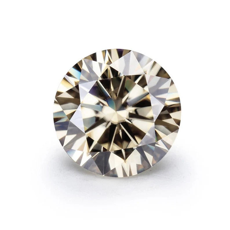 Moissanite-Round Faceted