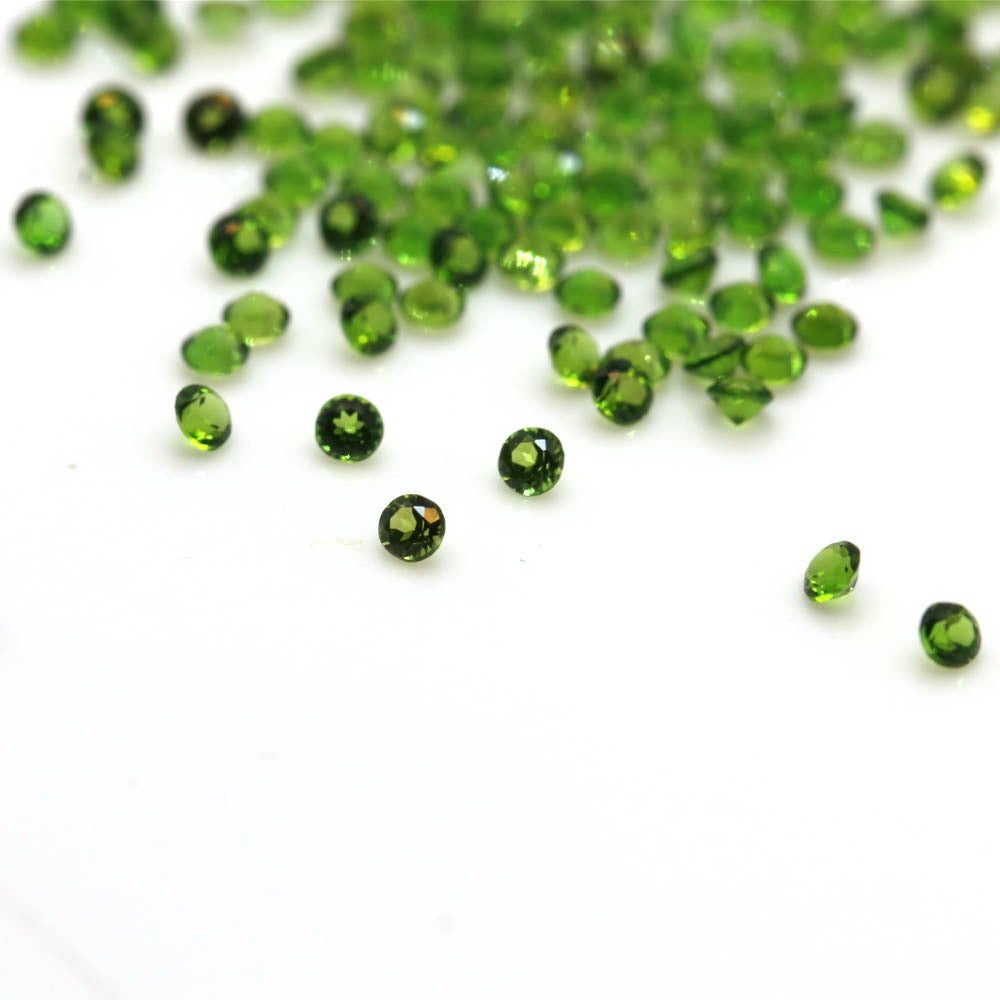 Natural diopside round faceted -Price to be negotiate