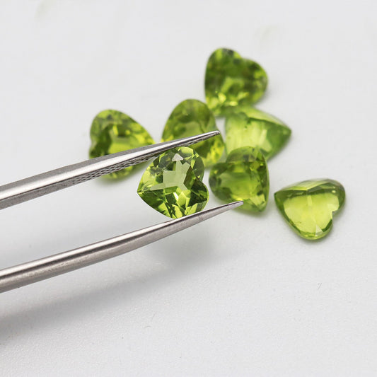 Natural  peridot heart shape-Price to be negotiate