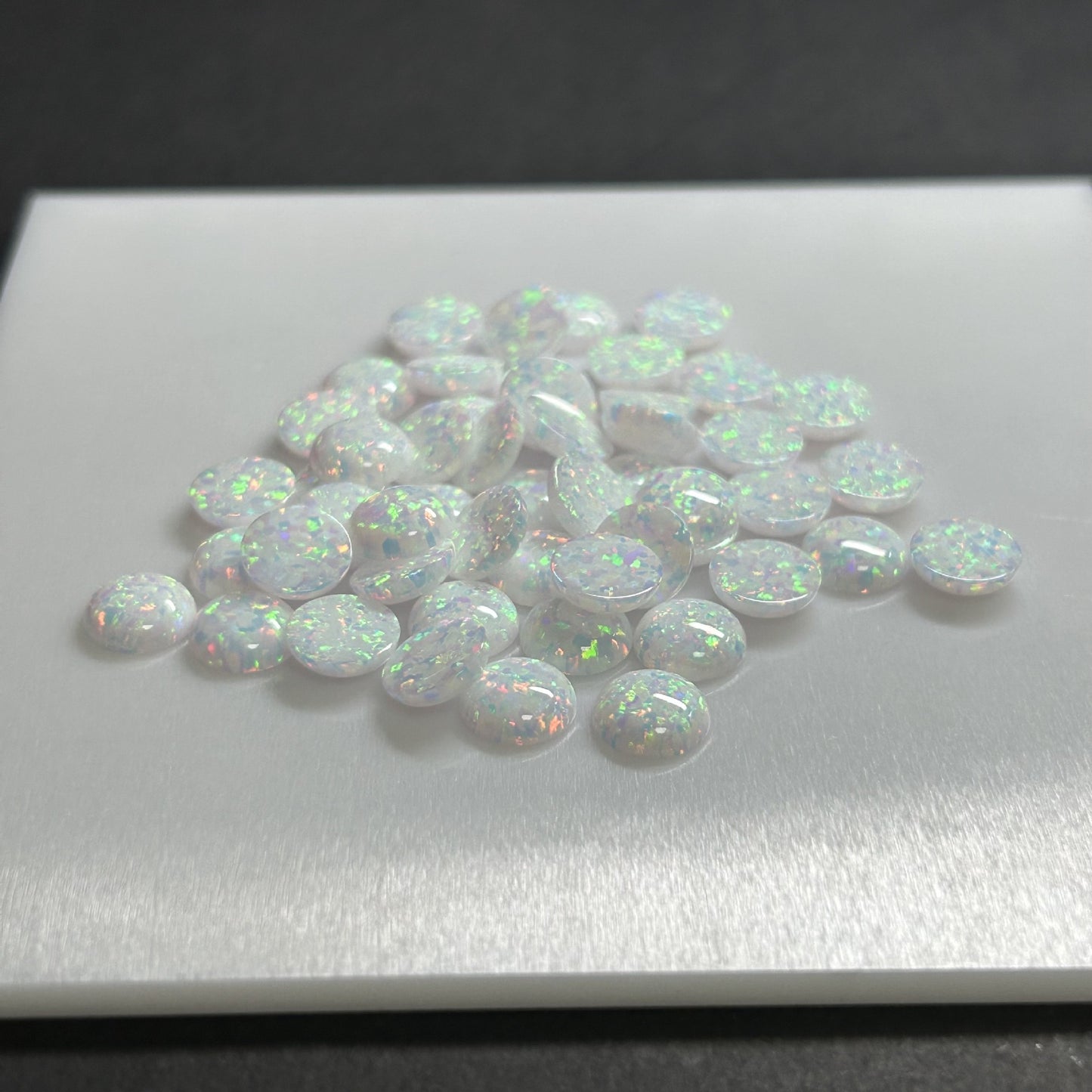 Synthetic Opal #17 Round cabochon-Price to be negotiate