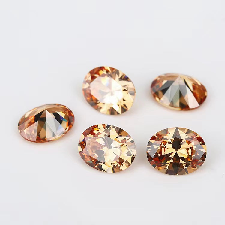 Cubic zirconia-Oval