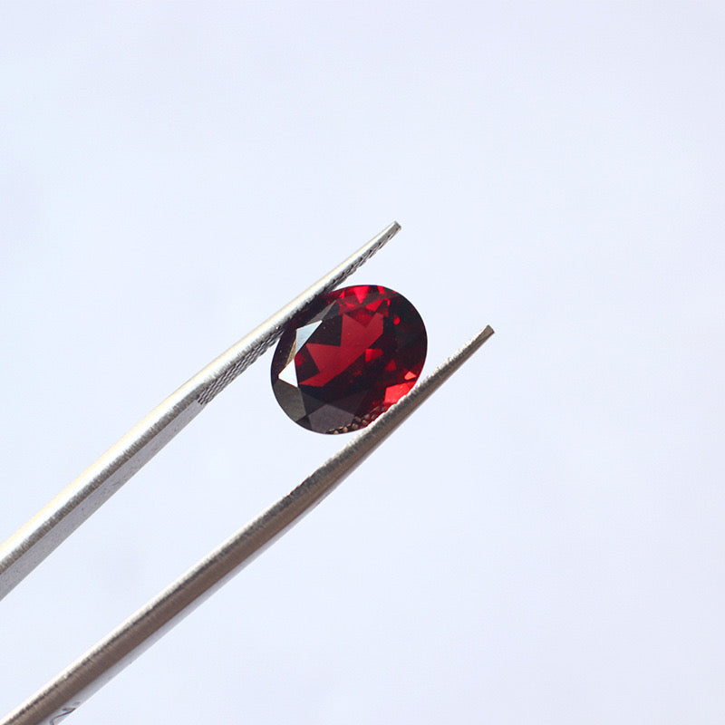 Natural garnet oval -Price to be negotiate