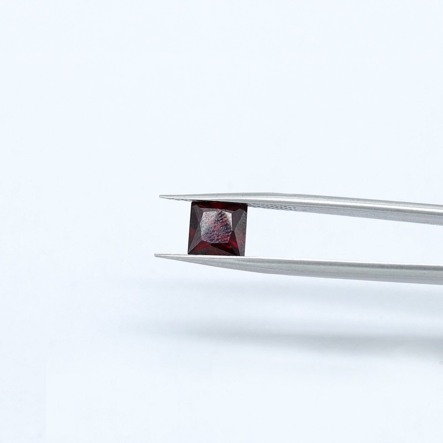 Natural garnet square shaped-Price to be negotiate