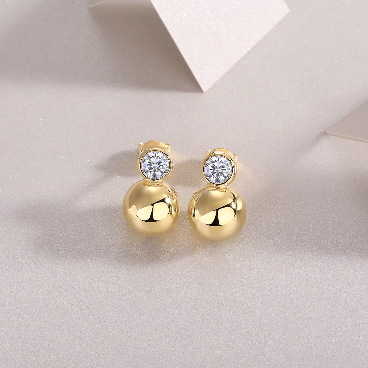 Earrings-18K solid gold