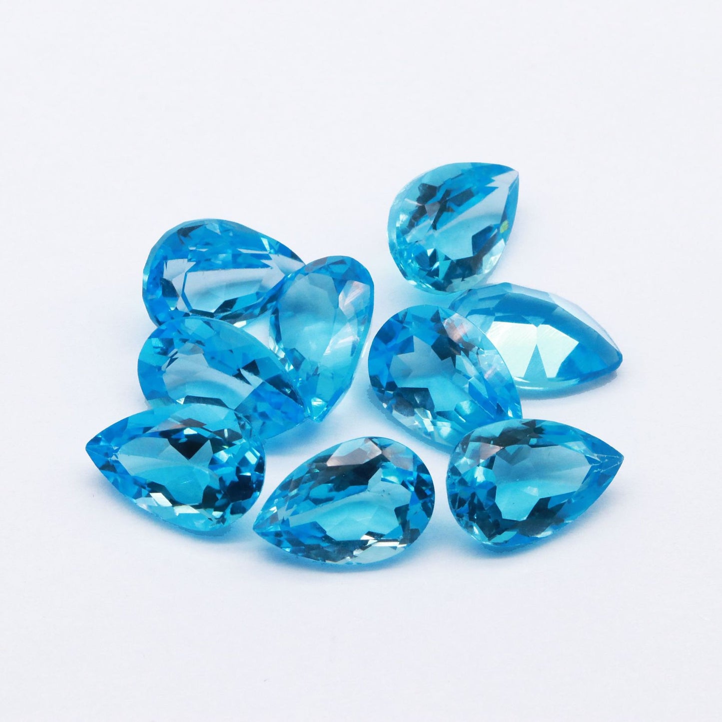 Natural Swiss blue topaz teardrop -Price to be negotiate