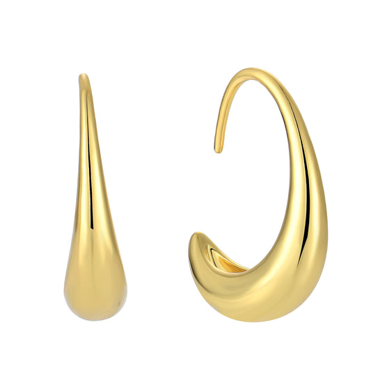 Earrings -18K solid Gold