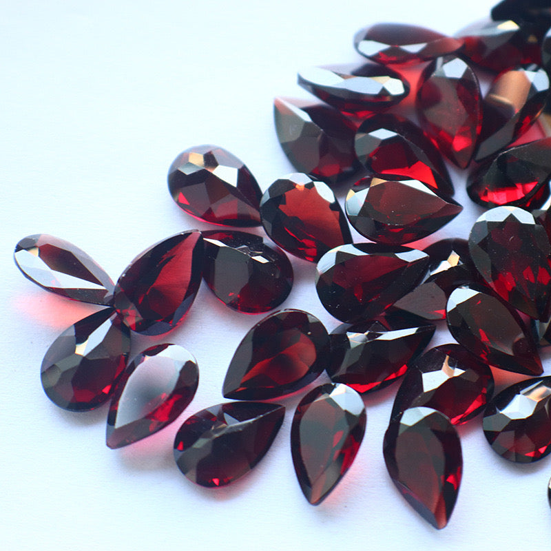 Natural Garnet Pear-Shaped-Price to be negotiate