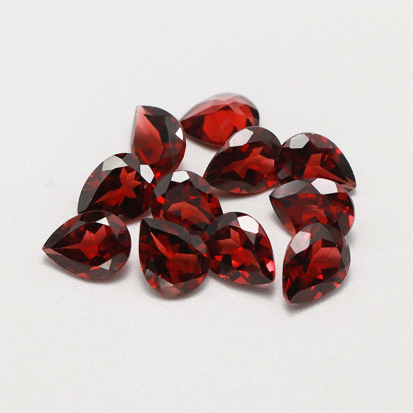 Natural garnet faceted teardrop shaped-Price to be negotiate