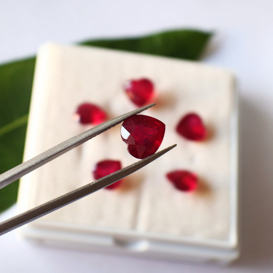 Natural ruby heart shape-Price to be negotiate