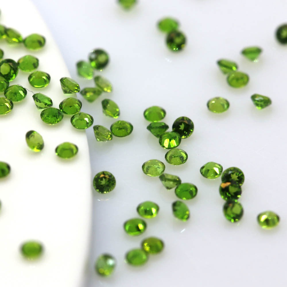 Natural diopside round faceted -Price to be negotiate