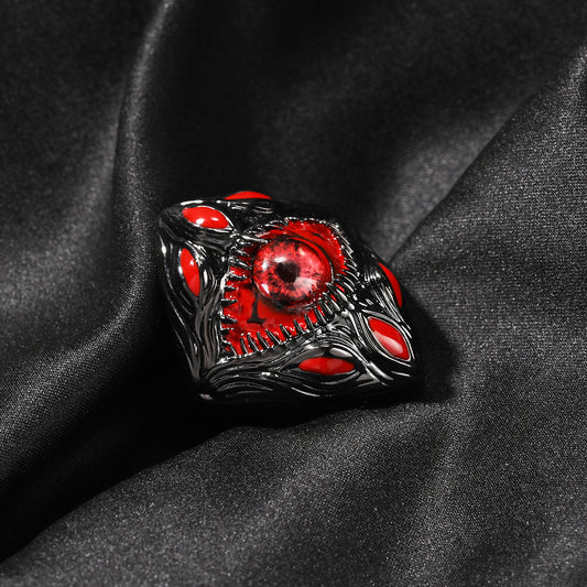 Hip hop jewelry Red Parasitic Ring