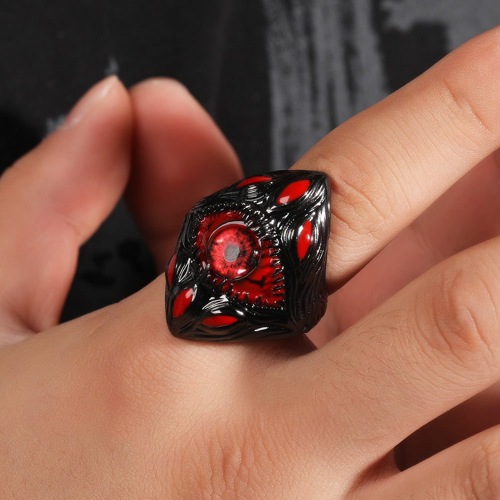 Hip hop jewelry Red Parasitic Ring