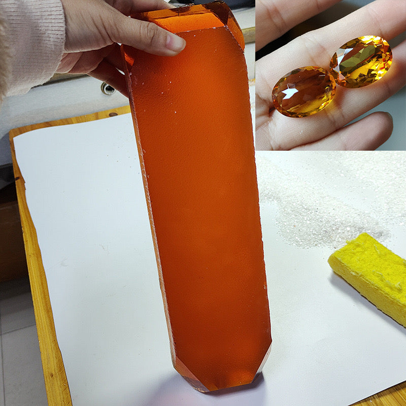 Synthetic Citrine Raw Material-Price to be negotiate