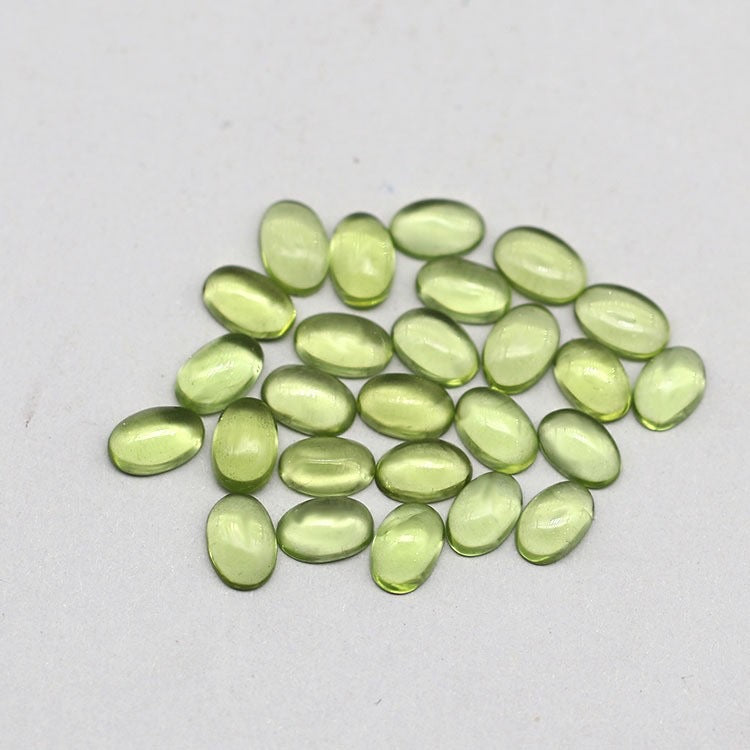 Natural peridot oval cabochon shape -Price to be negotiate