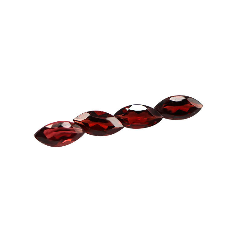 Natural garnet faceted marquise-Price to be negotiate