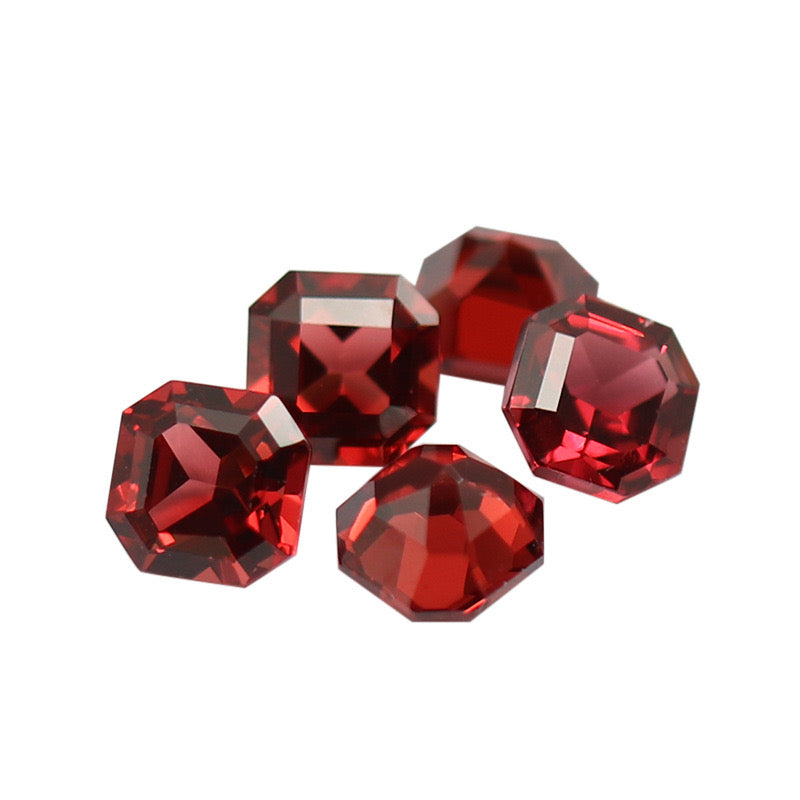 Natural garnet square shaped-Price to be negotiate