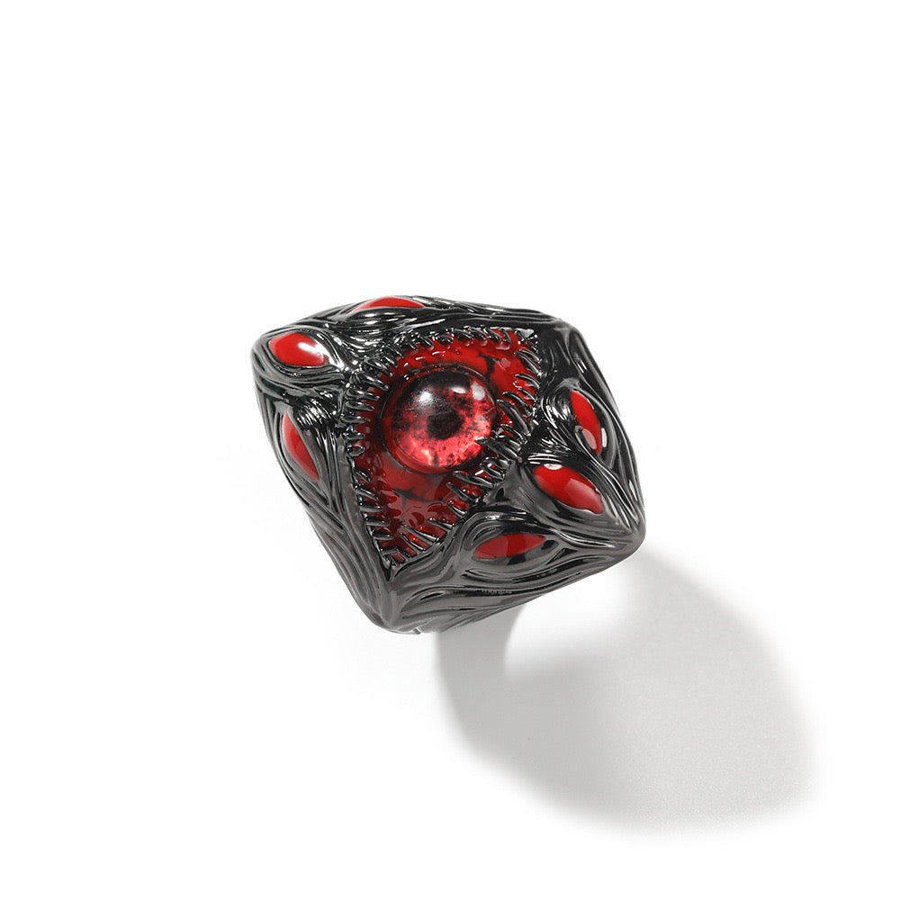 Hip hop jewelry Red Parasitic Ring