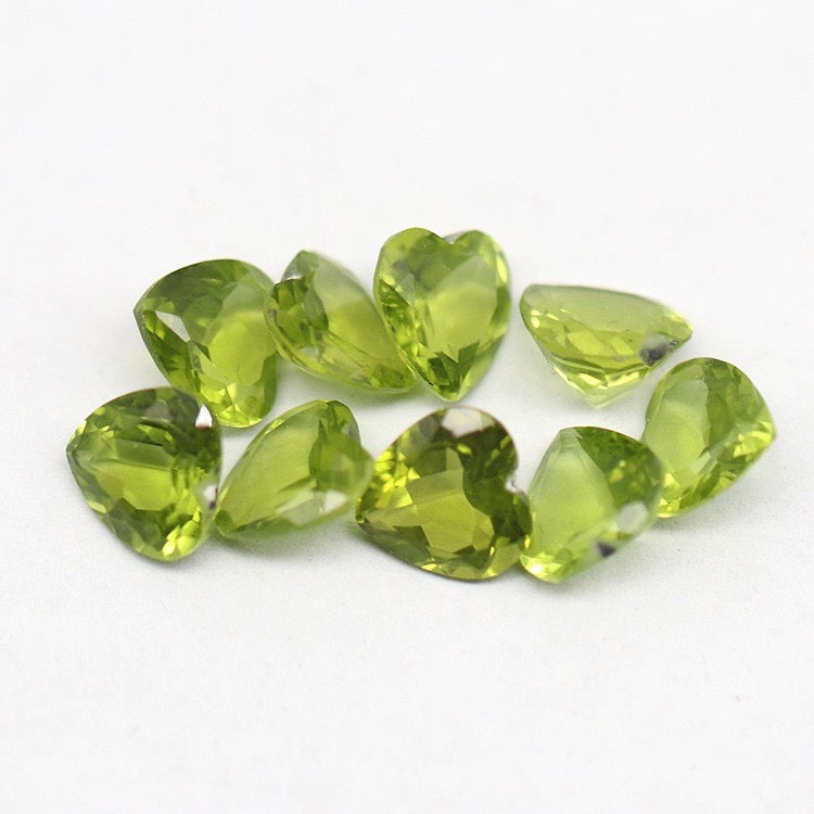 Natural  peridot heart shape-Price to be negotiate