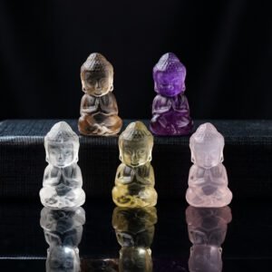 Various Crystal Buddha Carved Decoration