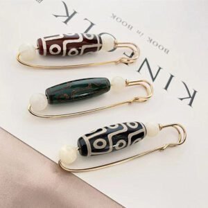 Ethnic Agate Brooch