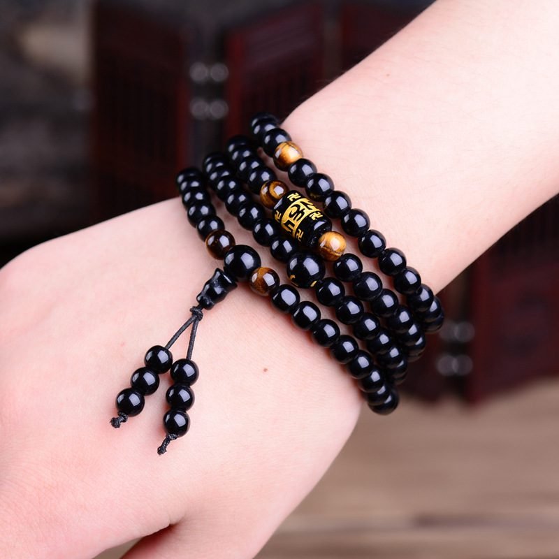 6mm Obsidian Bracelet - 图片 4