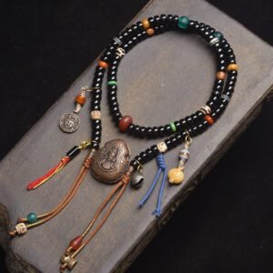 Coconut Shell Mala Necklace