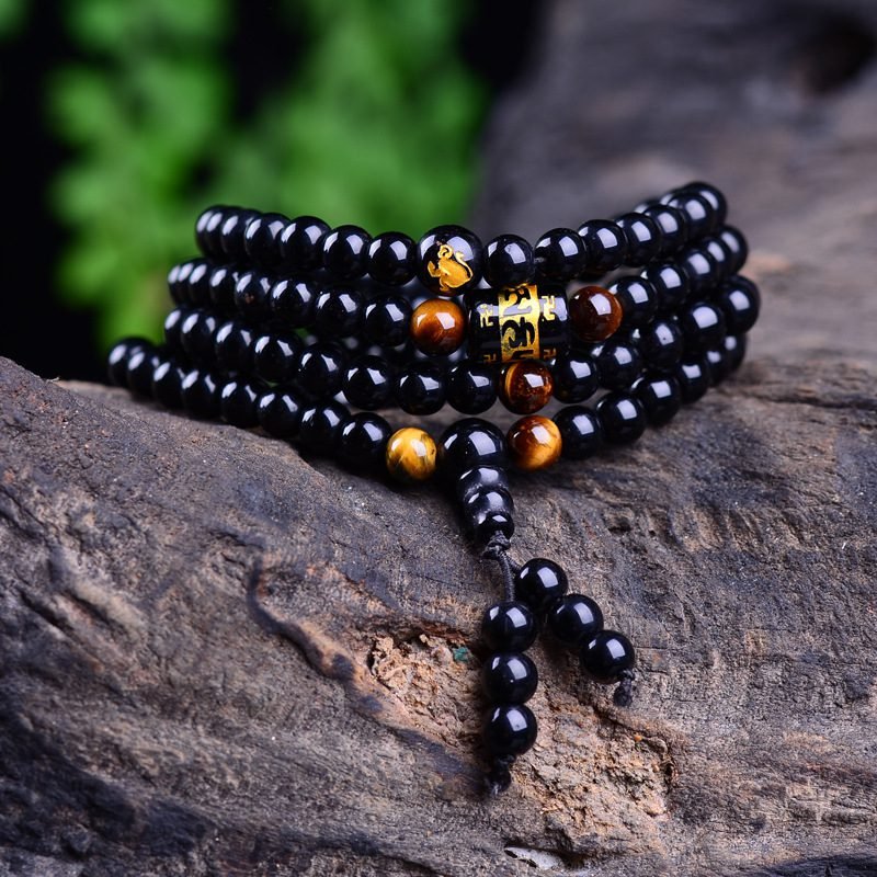 6mm Obsidian Bracelet - 图片 3