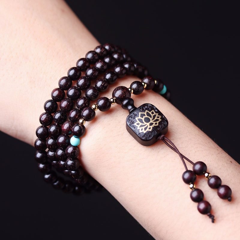 Zambia Bloodwood Beads Bracelet - 图片 3