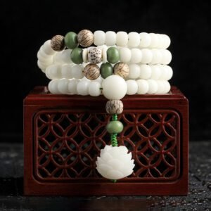 Bodhi Root & Lotus Bracelet