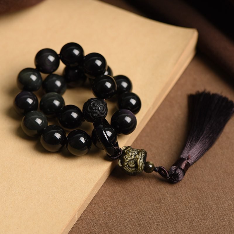 Obsidian Pi Yao Bracelet - 图片 2