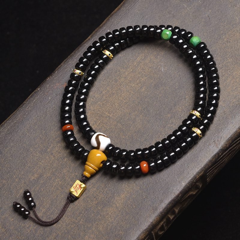 Coconut Shell Mala Necklace - 图片 4