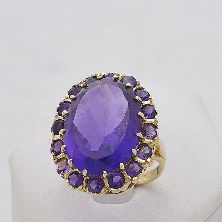 Amethyst Oval Cut Gemstone - 图片 2