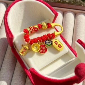 Red String Safety Pin