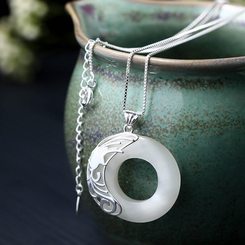 Dragon and Phoenix Pendant Necklace