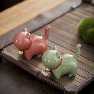 Cute Bell Kitten Tea Pet
