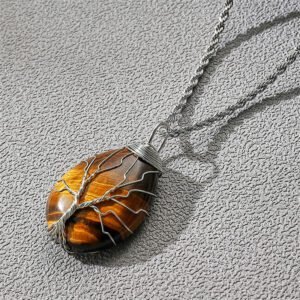 Unisex Natural Stone Necklace
