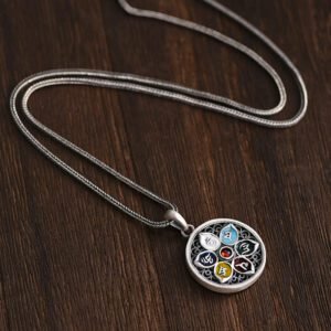 Mantra Enamel Necklace