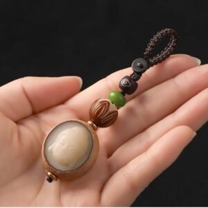 Premium Bodhi Seed Lotus Keychain