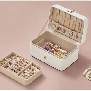 Velvet Button Jewelry Box